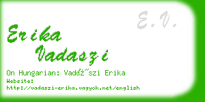 erika vadaszi business card